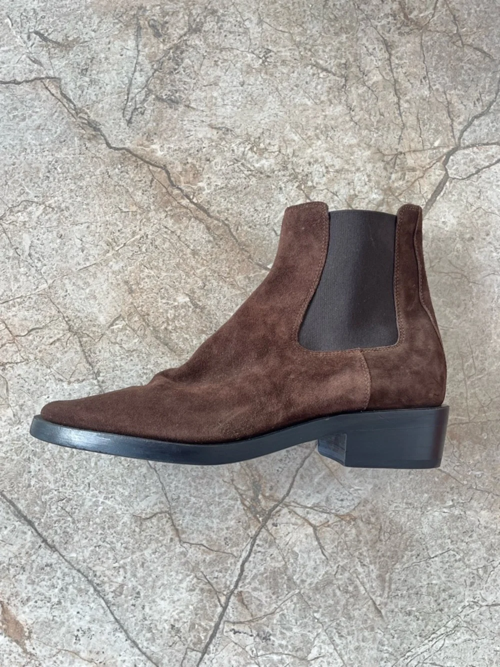 Fear of God Dark Brown Suede Chelsea Ankle Boots Italian Minimalist Luxury